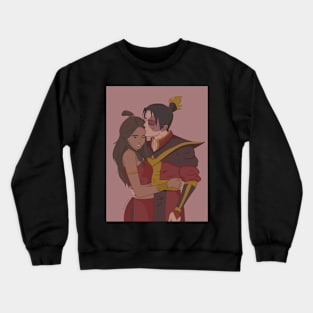 Zuko and Katara Forehead Kiss poster Crewneck Sweatshirt